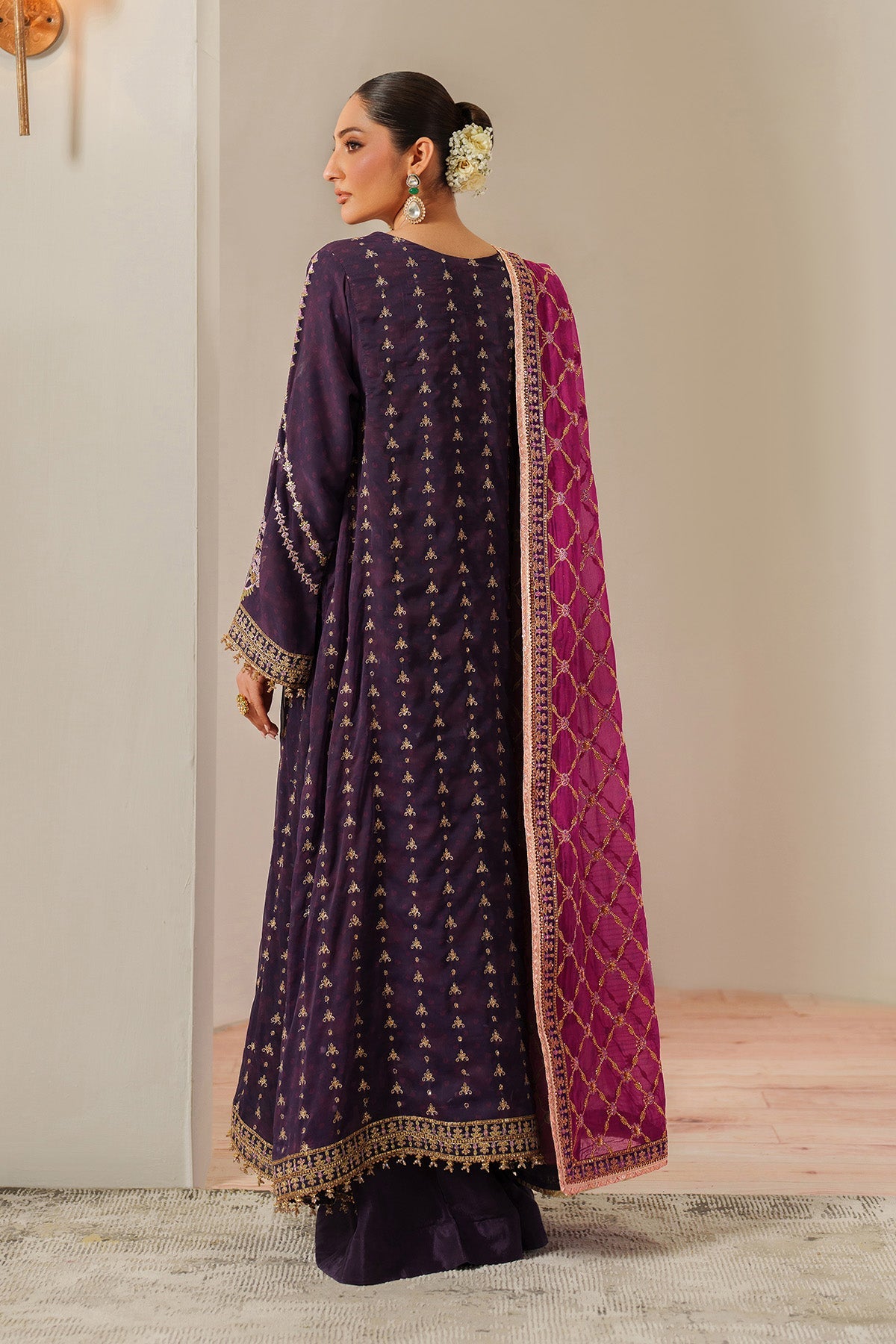 Fleur - Embroidered Printed Chiffon By Alizeh