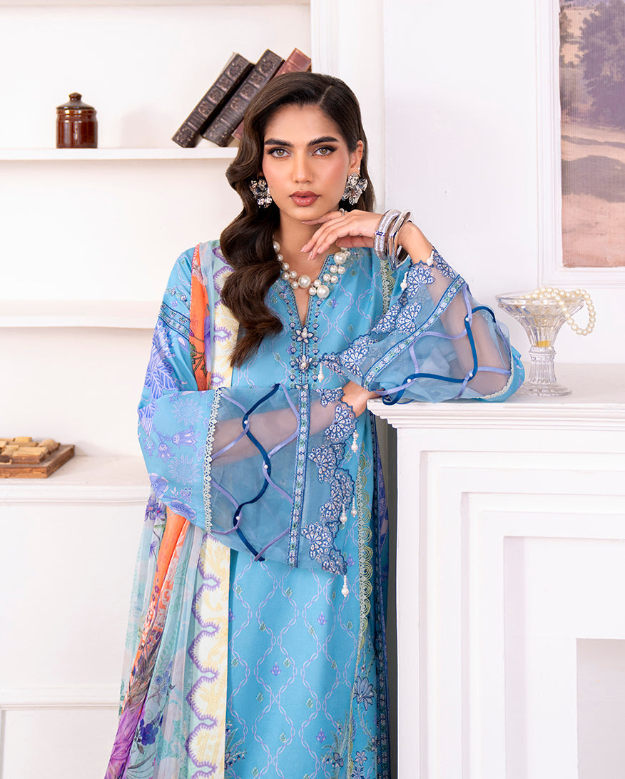 Aezel Embroidered Cambric Collection '25 By Roheenaz
