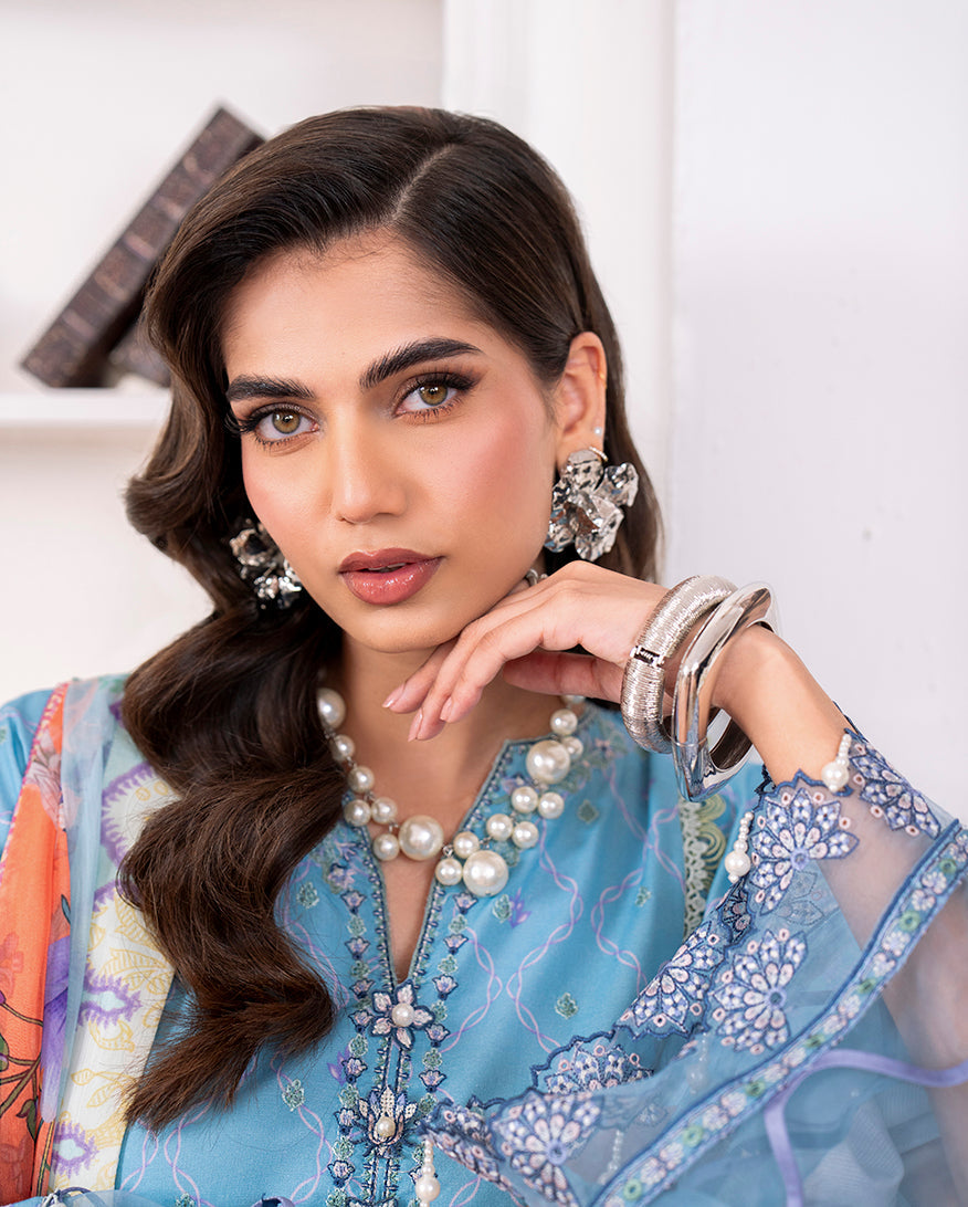Aezel Embroidered Cambric Collection '25 By Roheenaz