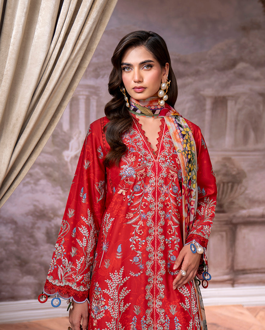 Aezel Embroidered Cambric Collection '25 By Roheenaz