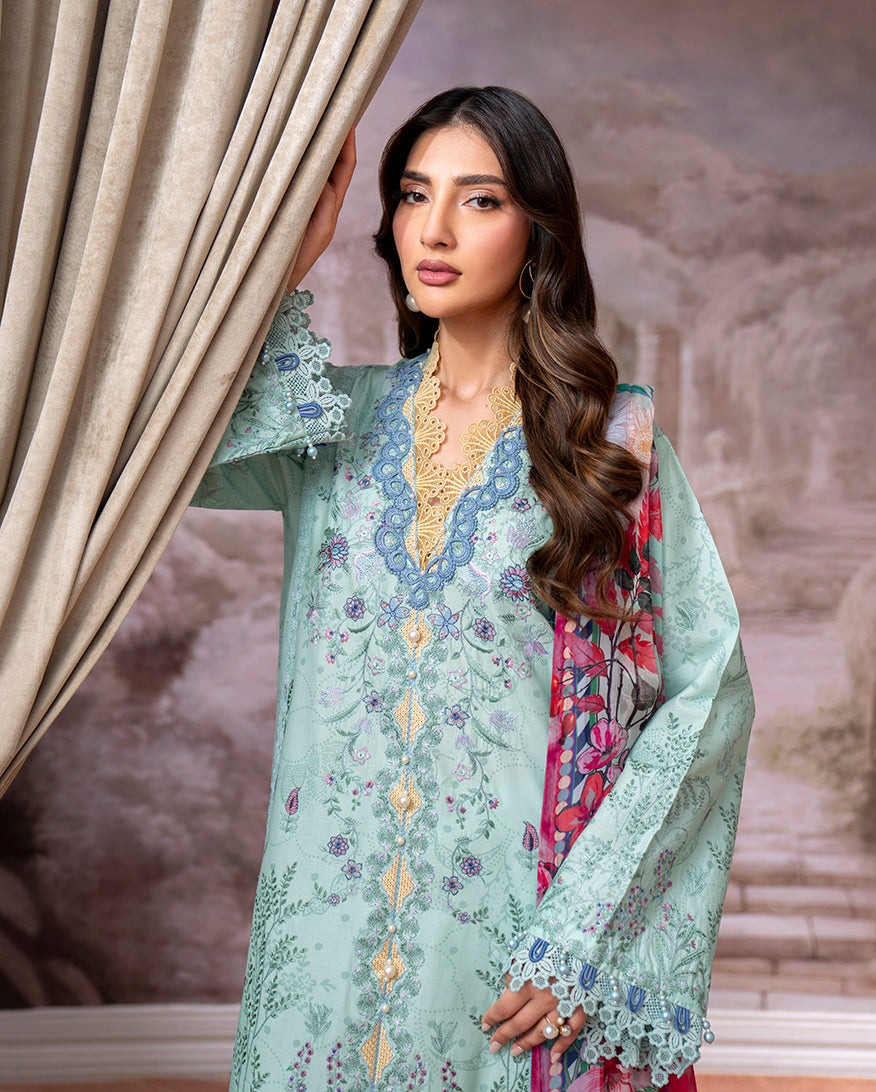 Aezel Embroidered Cambric Collection '25 By Roheenaz