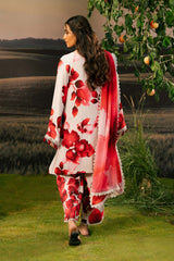 M Basic Unstitched Embroidered Arabic Lawn By Maria B