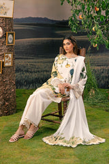 M Basic Unstitched Embroidered Arabic Lawn By Maria B