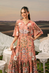 M Basic Unstitched Embroidered Arabic Lawn By Maria B