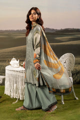 M Basic Unstitched Embroidered Arabic Lawn By Maria B