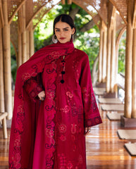 Hemline Symphony Unstitched Karandi Collection By Mushq 25