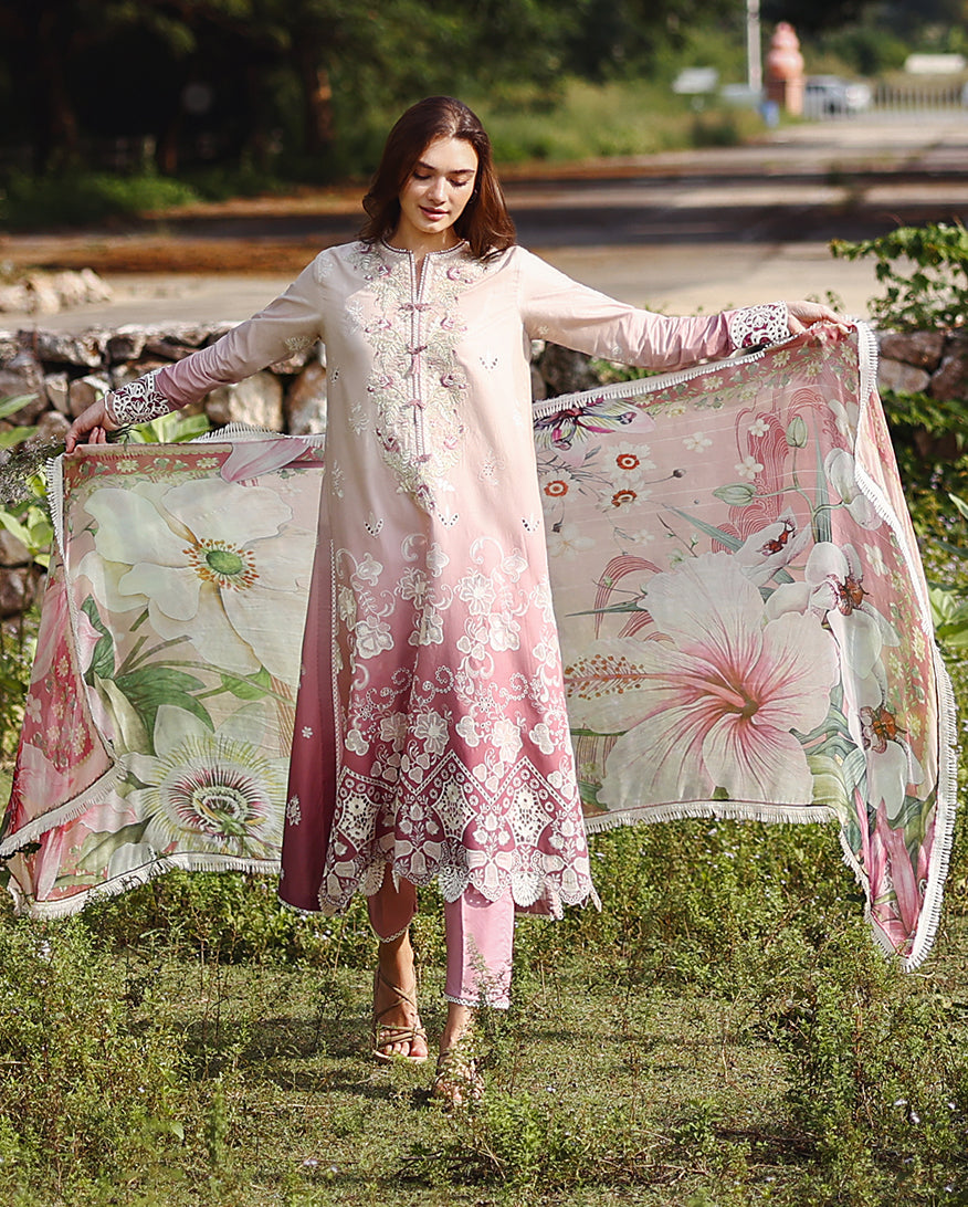 Mushq Solace Ombre Chikankari Luxury Lawn '26