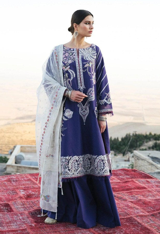 Zara Shahjahan Embroidered Lawn