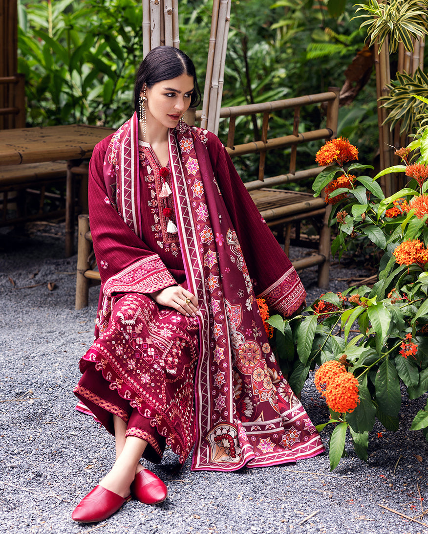 Hemline Symphony Unstitched Karandi Collection By Mushq 25