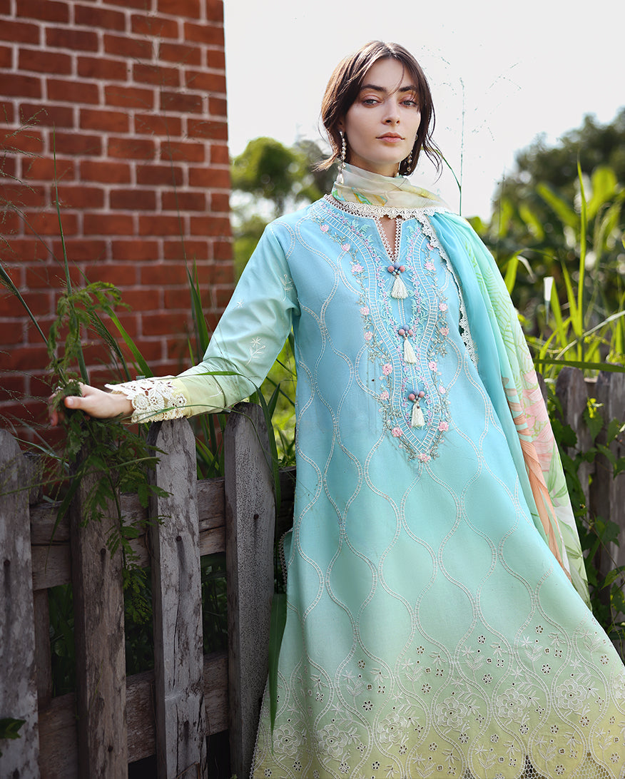 Mushq Solace Ombre Chikankari Luxury Lawn '26