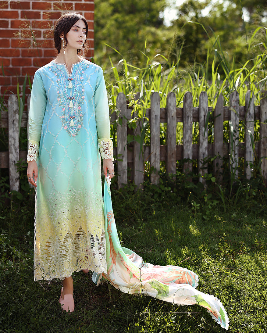 Mushq Solace Ombre Chikankari Luxury Lawn '26