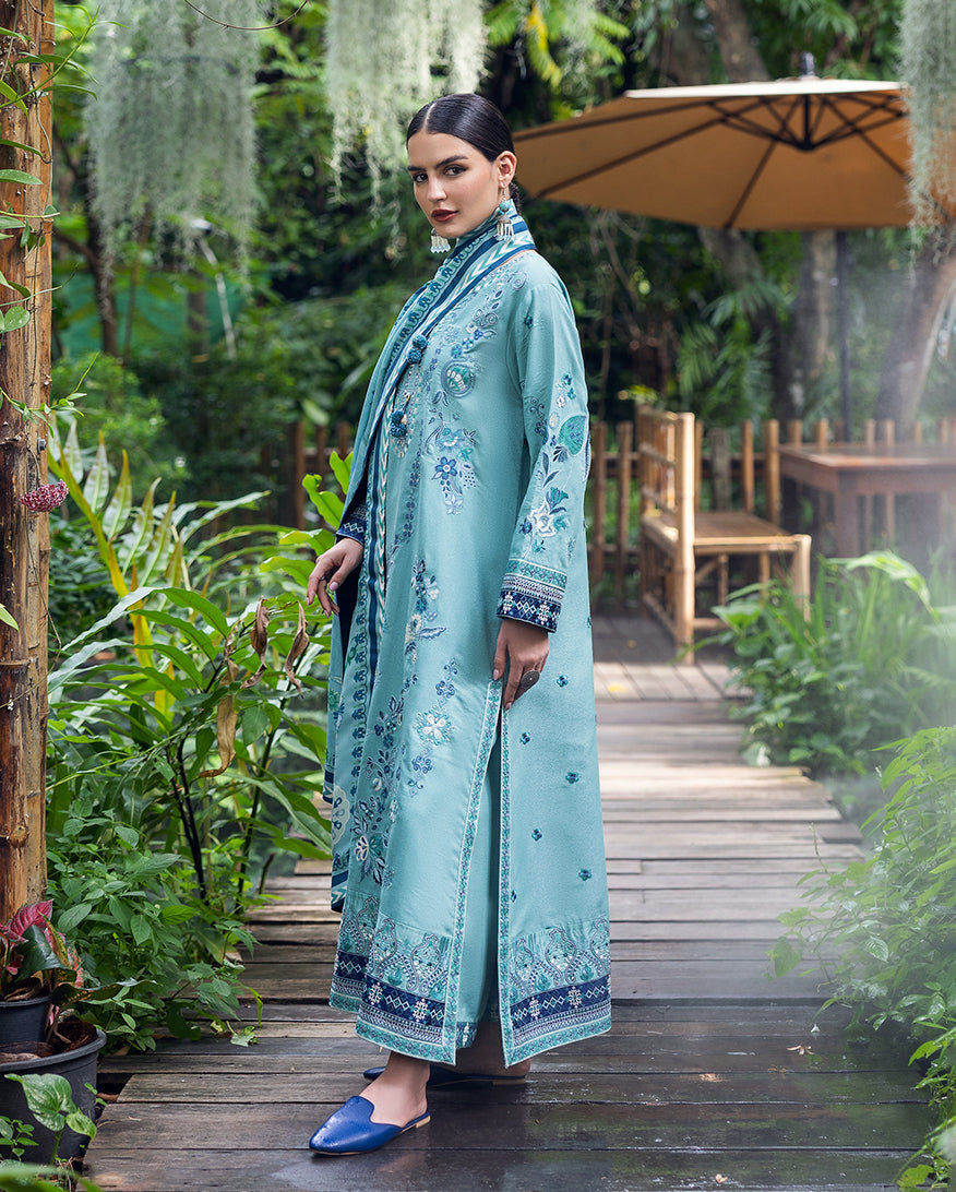Hemline Symphony Unstitched Karandi Collection By Mushq 25