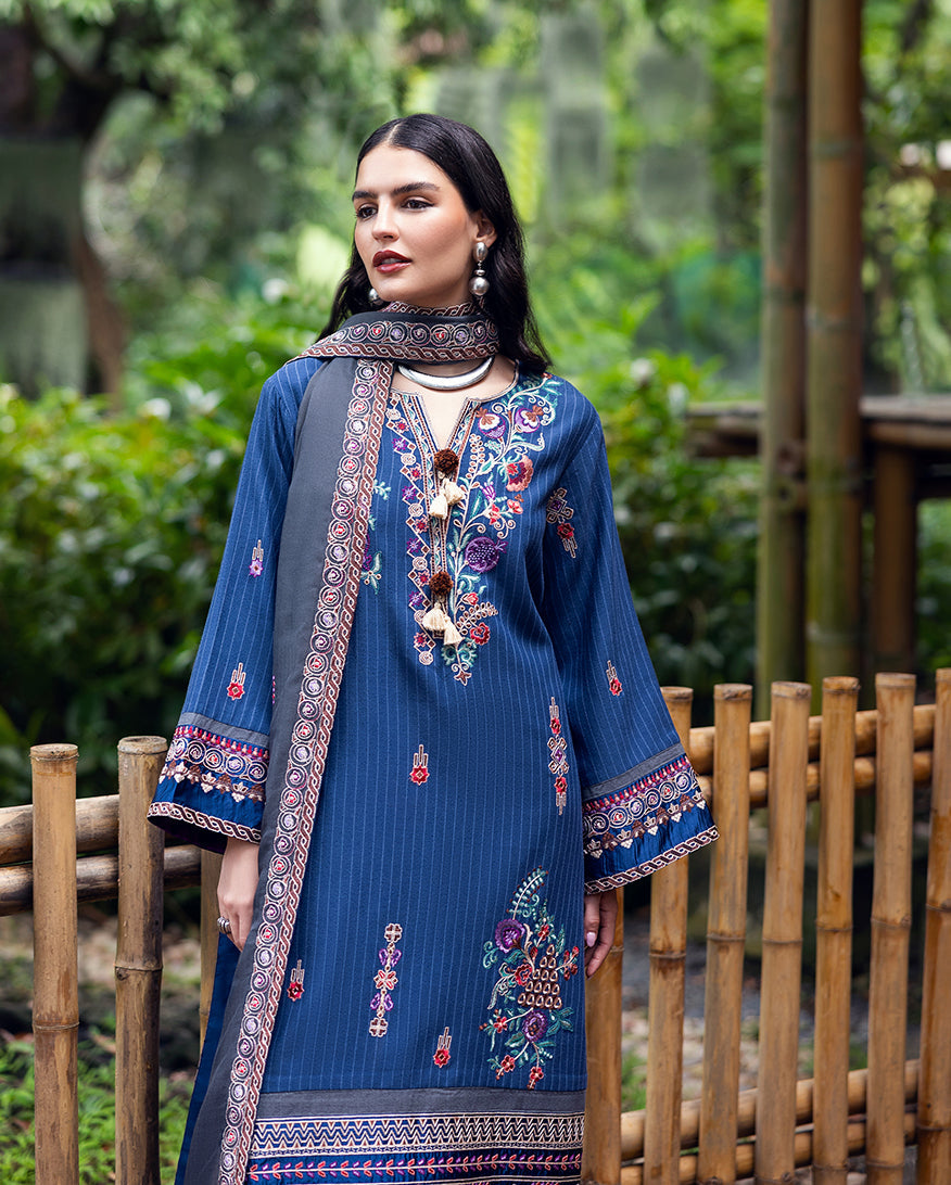 Hemline Symphony Unstitched Karandi Collection By Mushq 25