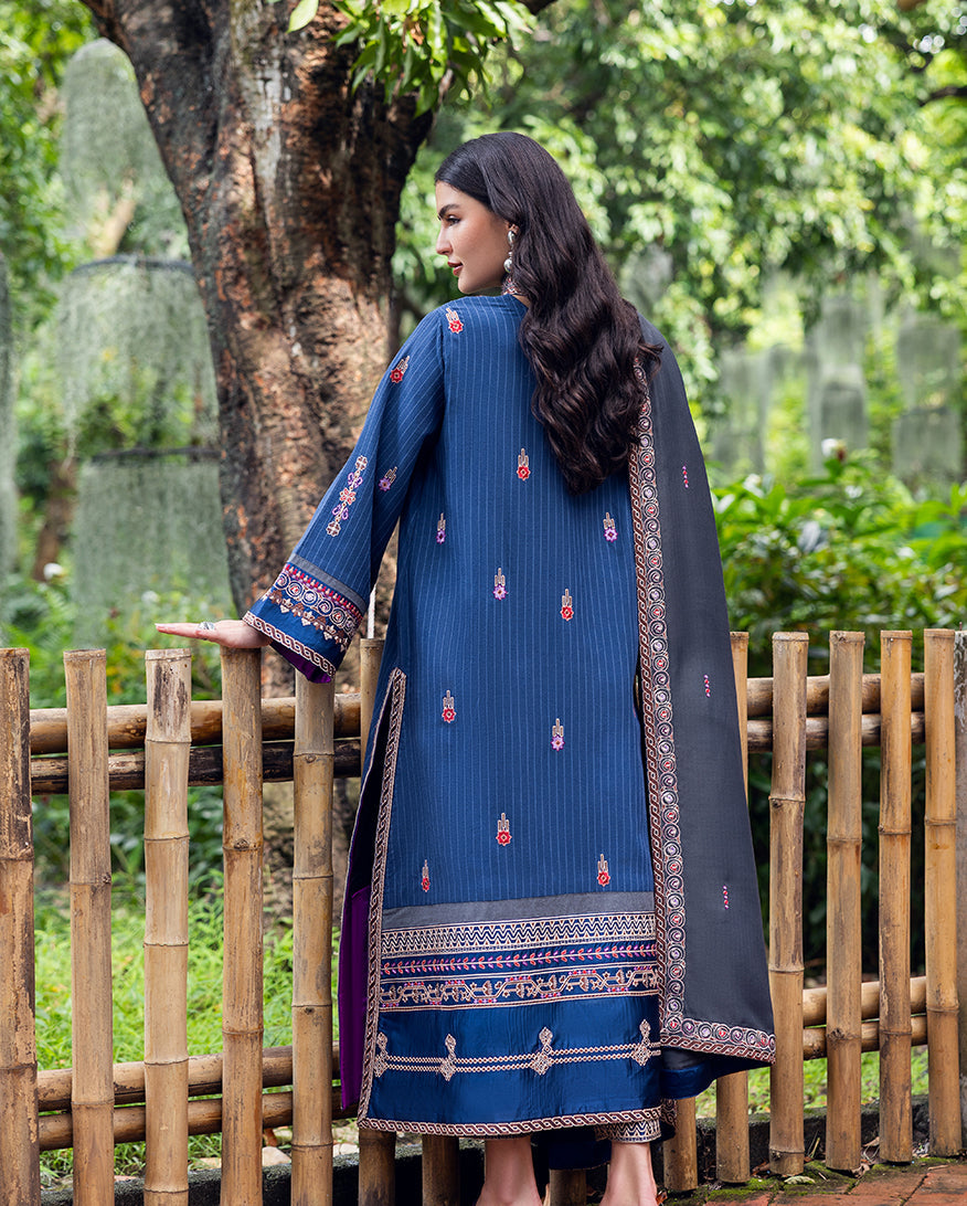 Hemline Symphony Unstitched Karandi Collection By Mushq 25