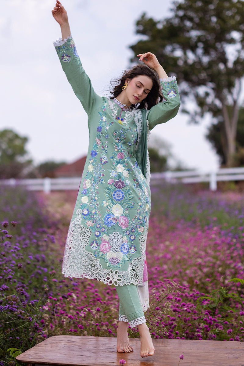 Mushq Hemline The Secret Garden Embroidered Summer Collection '24 (2A)