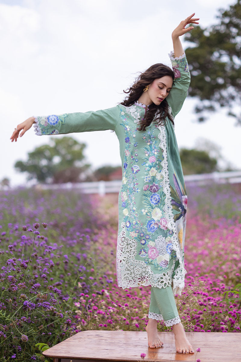 Mushq Hemline The Secret Garden Embroidered Summer Collection '24 (2A)