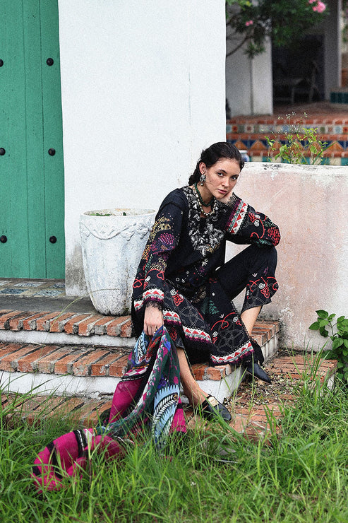 Mirasol Unstitched Printed Cambric By Mushq Hemline