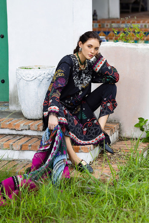 Mirasol Unstitched Printed Cambric By Mushq Hemline