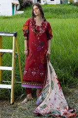 Mirasol Unstitched Printed Cambric By Mushq Hemline