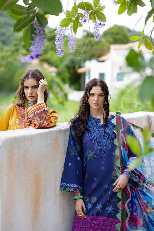 Mirasol Unstitched Printed Cambric By Mushq Hemline