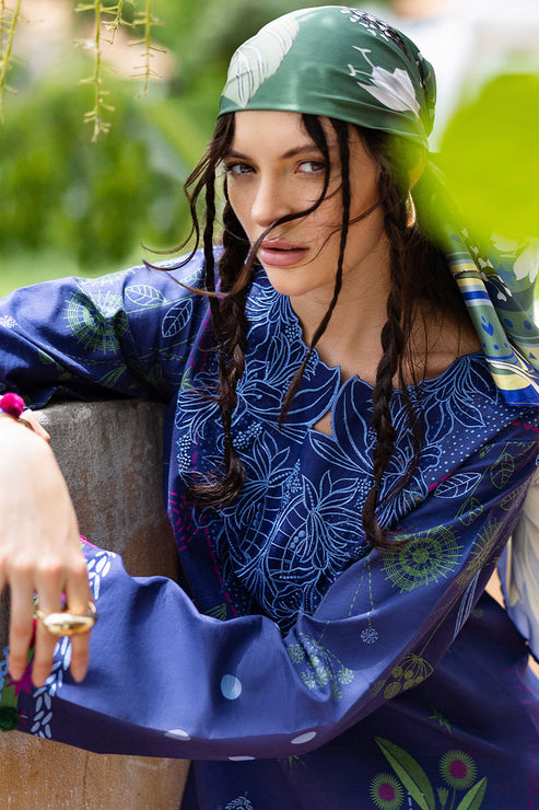 Mirasol Unstitched Printed Cambric By Mushq Hemline
