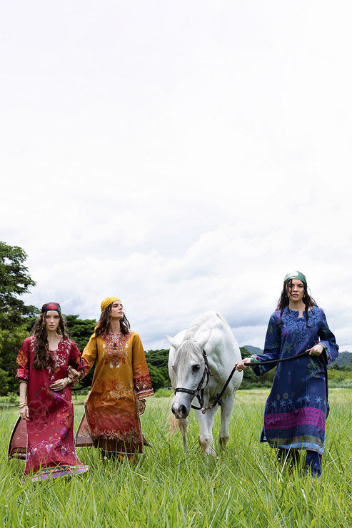 Mirasol Unstitched Printed Cambric By Mushq Hemline