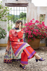 Mirasol Unstitched Printed Cambric By Mushq Hemline