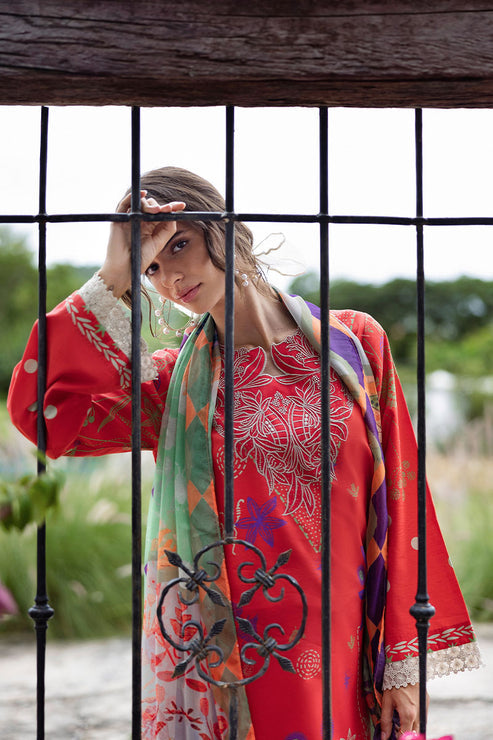 Mirasol Unstitched Printed Cambric By Mushq Hemline