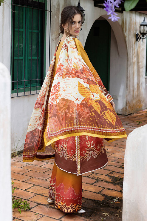 Mirasol Unstitched Printed Cambric By Mushq Hemline