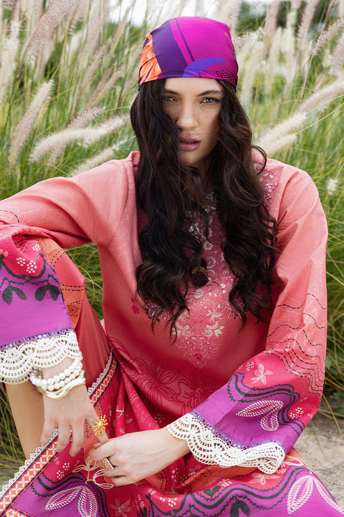 Mirasol Unstitched Printed Cambric By Mushq Hemline