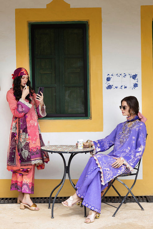 Mirasol Unstitched Printed Cambric By Mushq Hemline