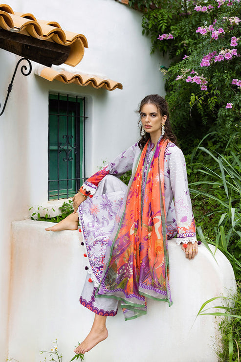 Mirasol Unstitched Printed Cambric By Mushq Hemline