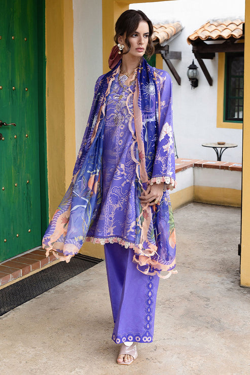 Mirasol Unstitched Printed Cambric By Mushq Hemline