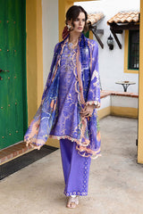 Mirasol Unstitched Printed Cambric By Mushq Hemline