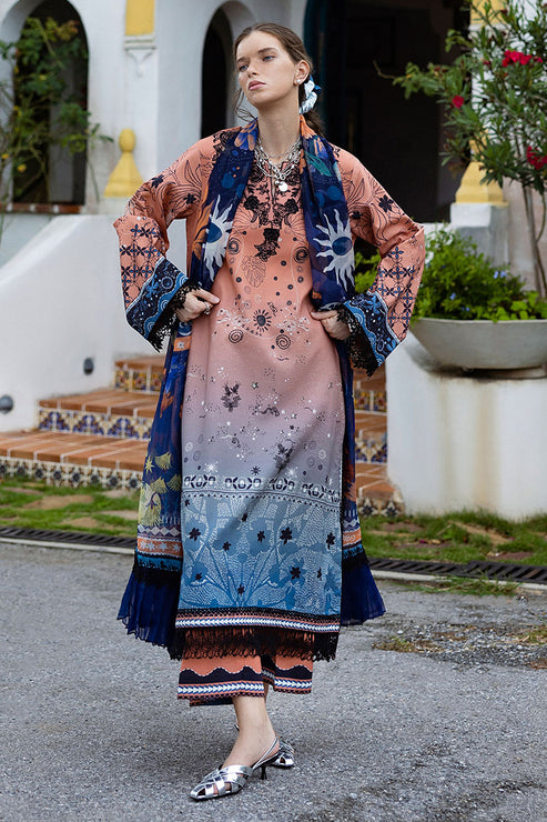 Mirasol Unstitched Printed Cambric By Mushq Hemline
