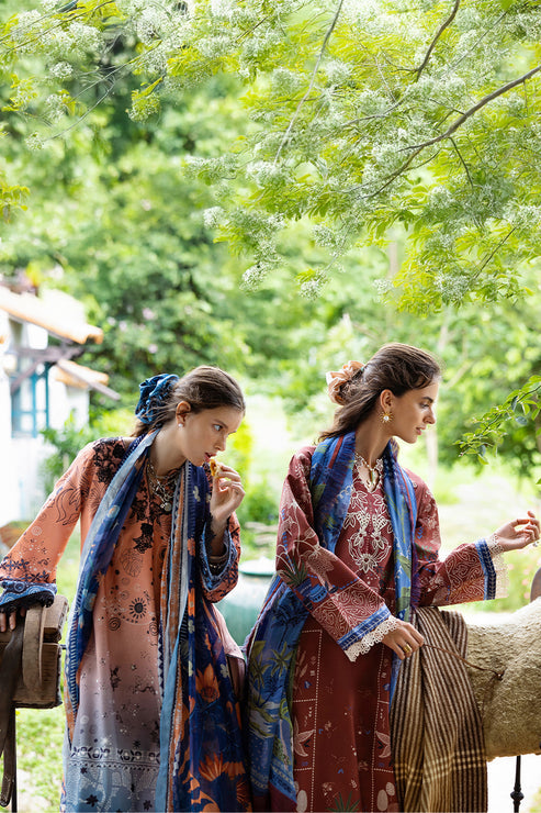 Mirasol Unstitched Printed Cambric By Mushq Hemline