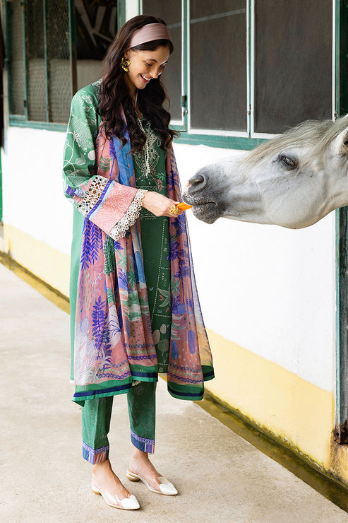 Mirasol Unstitched Printed Cambric By Mushq Hemline