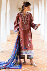 Mirasol Unstitched Printed Cambric By Mushq Hemline