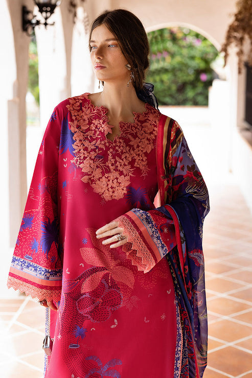 Mirasol Unstitched Printed Cambric By Mushq Hemline