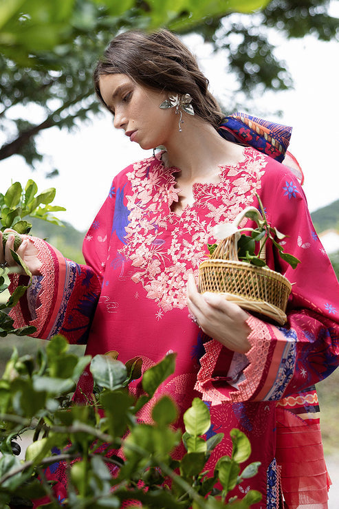 Mirasol Unstitched Printed Cambric By Mushq Hemline