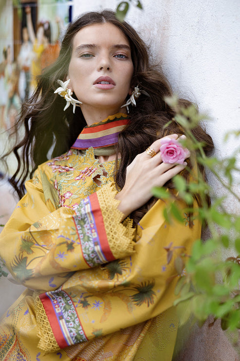 Mirasol Unstitched Printed Cambric By Mushq Hemline