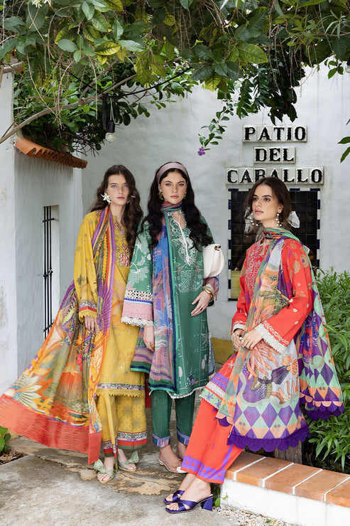 Mirasol Unstitched Printed Cambric By Mushq Hemline