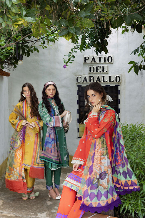 Mirasol Unstitched Printed Cambric By Mushq Hemline