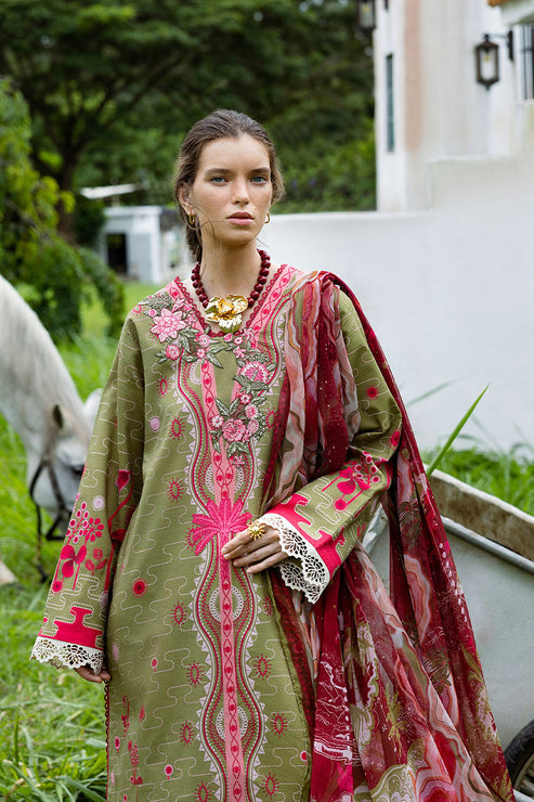 Mirasol Unstitched Printed Cambric By Mushq Hemline