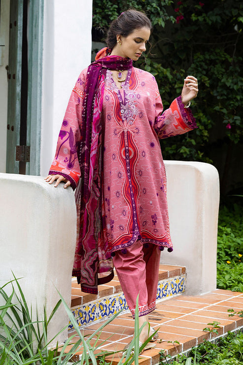 Mirasol Unstitched Printed Cambric By Mushq Hemline