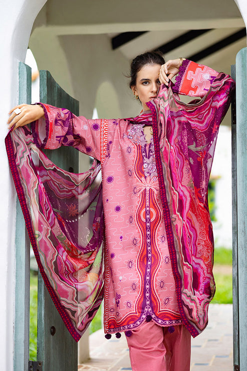 Mirasol Unstitched Printed Cambric By Mushq Hemline