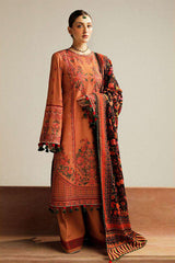 Hussain Rehar Luxury Embroidered Winter Shawl Collection (Dusky)