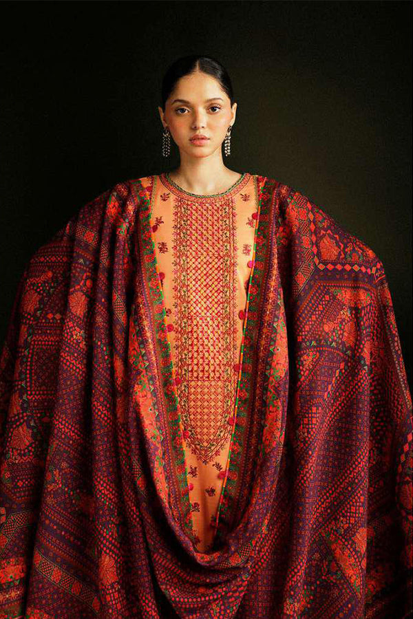 Hussain Rehar Luxury Embroidered Winter Shawl Collection (Sunrise)