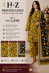 H-Z Printed Linen Unstitched Winter collection '26
