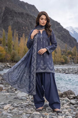 Lakhany 03 Piece Unstitched Printed Pashmina '26